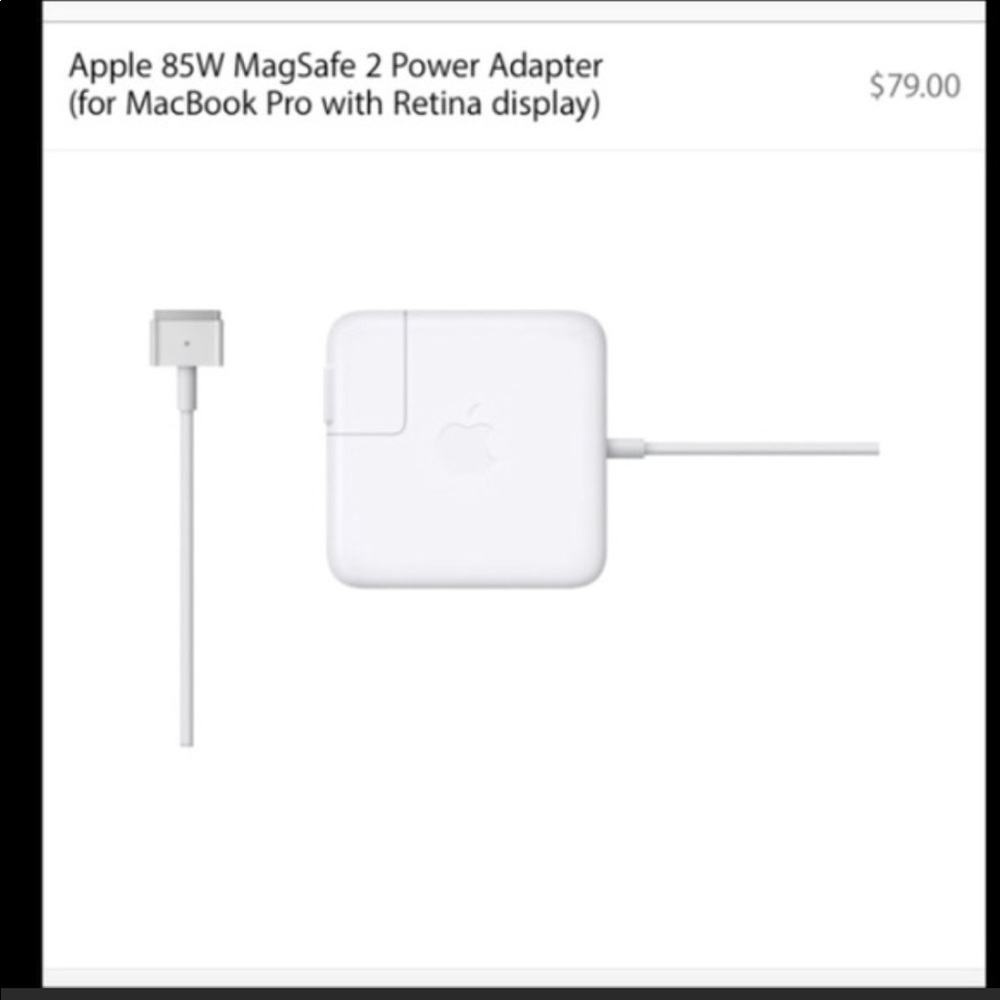 Apple 85W MagSafe 2 Power Adapter